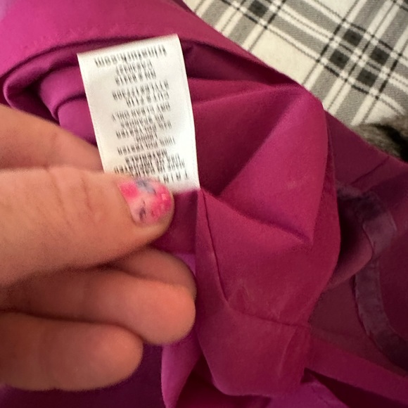 Trina Turk Amethyst Purple Tieges Ruffle Popover Crepe Sheath Day Dress NWT 10 - Picture 13 of 16